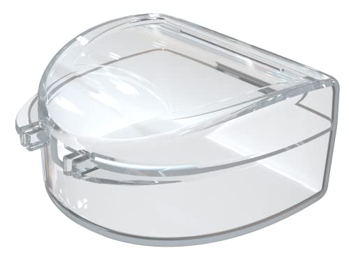Ventilated Orthodontic Retainer, Aligner and Mouth Guard Case, Durable Dental Case (Clear)