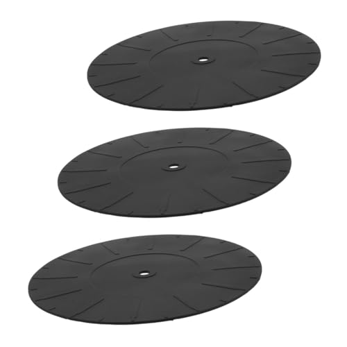 HEMOTON Silicone Turntable Pad Vinyl Record Player Mat Protective Anti-static 170mm 3pcs Set