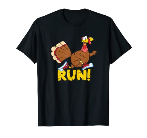 Turchia Running Costume Carino Wild Ringraziamento Run Face Trot Maglietta