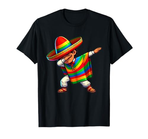 Poncho Cinco de Mayo Fiesta pour garçon mexicain T-Shirt