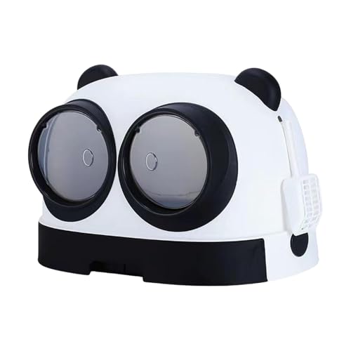 MFMEXUL Hooded Cat with Lid and Litter Scooper Cat Toilet for Indoor Cats