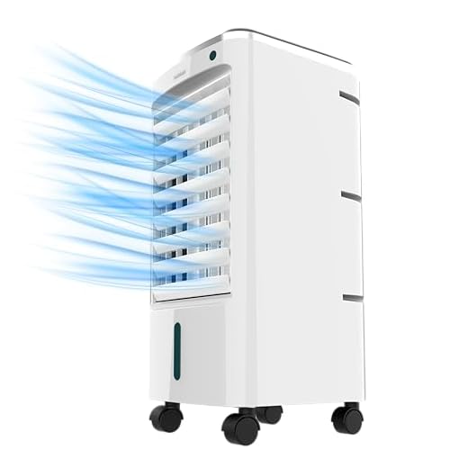 Cecotec Climatizador Evaporativo EnergySilence 3500 Cool Compact. 65 W, Depósito 3,5 L, 3 Velocidades, Oscilación de 70º, Ruedas multidireccionales, Incluye 2 Enfriadores