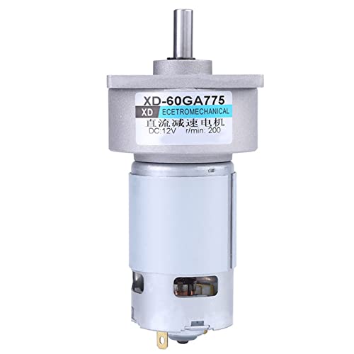 Image of 60GA775 Geared Motor, DC12V 35W Large Torque Adjustable Speed Micro DC Geared Motor for Industrial Machinery Equipment(200 RPM)