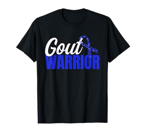 Gota Warrior Blue Ribbon Wear Gota Arthritis Survivor Camiseta