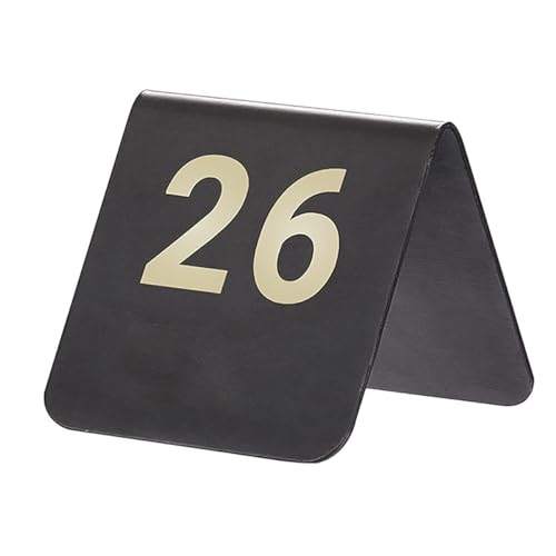 Numéros de table restaurant acier inoxydable et plaques de réservation de table
