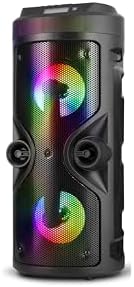 Wireless Light Up Boombox with Strap and Remote