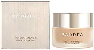 BABREA Inner Glow Skincare Cream Foundation, Full Coverage Long Lasting Water Proof Oil-Control Moisturizing Foundation Create Flawless Skin, 30g (02#)