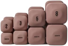 WeGym SafeGrip Square Dumbbells with Anti Slip Handles, Aesthetic Free Weights for Home Workouts, Stable Design Prevents Rolling during Floor Exercises 30