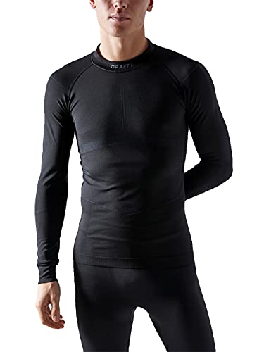 Craft Men's Active Intensity Cn Ls M Tops, Black/Asphalt, L UK