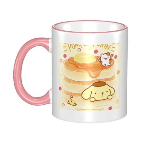 陶器人気ポムポムプリン13 耐熱カップ セラミック ティーカップマグ マグカップ コーヒーカップ かわいい セラミック 陶器 おしゃれコップ かわいい 景品 マグ 誕生日プレゼントpink