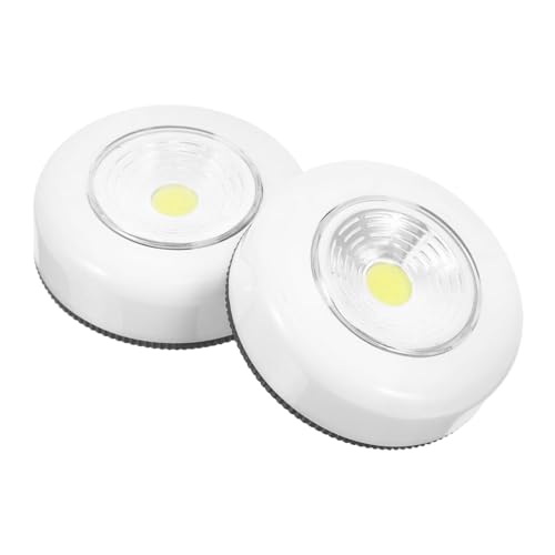 jojofuny 2pcs Led Touch Light Cob Night Lamp for Cabinets Closets Battery-Powered Control for Home Office Emergency Lighting