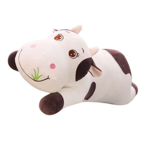 Almohada de peluche de vaca cojín decorativo mullido de algodón para dormir