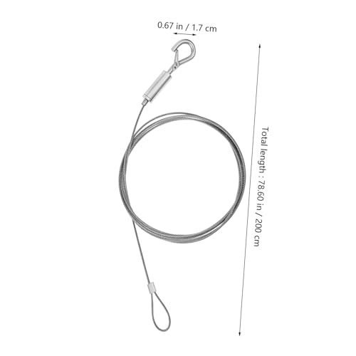 Image of Heavy Duty Stainless Steel Hanging Rope for Picture Frames Wire Mirror Mounting Hardware