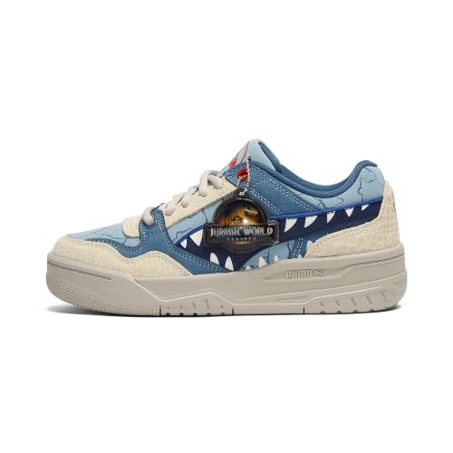 Puma Unisex-Child Rebound Retro Jurassic World Shoes, Seafoam-Navy-Creamy Vanilla, Little Kid 1 - image 1