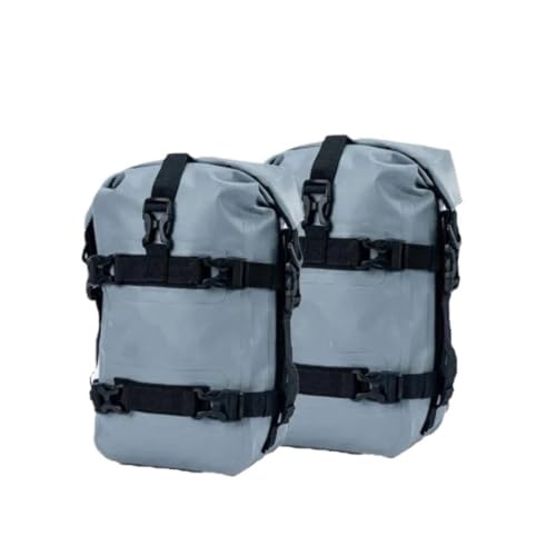 Sac de pare-chocs moto pour Suzuki DL650 V-Strom sacoches de barres crash grises étanches