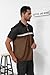 Men's Casual Polo Shirts Short Sleeve Fashion Contrast Color Golf Shirt Classic Striped Slim Fit T-Shirts