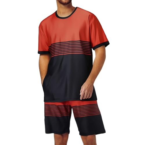 Ensemble t-shirt manches courtes homme xxl léger et ultra confortable