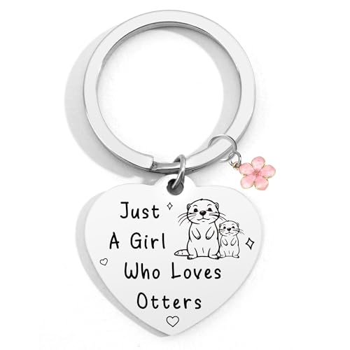 STARKET otter lovers gifts for girl otter keychain