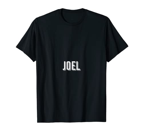 Joel Plain Text Funny Novelty Mens Custom Name T-Shirt