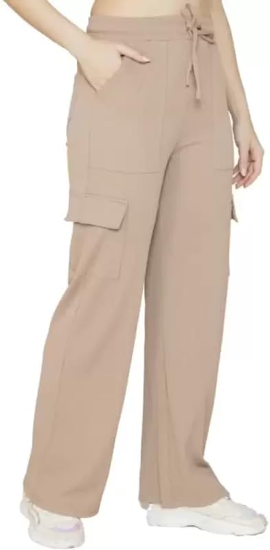 Image of Women Solid Loose Fit Knitted Cargo - Parent (BZCR9)