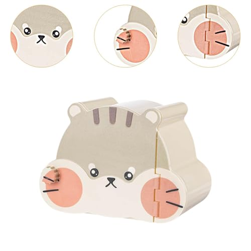 Bothyi Casa de hamster quatro estações, cabana utilizável, cama, habitat, decoração, sala de jogos,