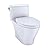 TOTO TMS642124CEFG01 Nexus 1.28 GPF One Piece Elongated Chair Height Toilet with Tornado Flush Technology - Seat Included Cotton White