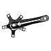 Origin8 Alloy Crank Arm Set (110 BCD), 140mm, Black