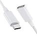 Produktbild Stouchi USB C Verlängerungskabel für Magsafe Ladegerät Typ C Verlängerung für Stecker/Buchse 9V 3A für Mag safe 480Mbit/s Datenübertragung Kompatibel mit Magsafe Charger iPhone 15/14/13 1M/3.3Ft-Weiß