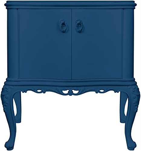 bianco Shabby® Blu Impero (Imperialblau) - (500 ml) Chalk Paint Kreidefarbe auf Wasserbasis für alle Oberflächen – geruchsneutral, einfach zu verarbeiten, extra matt