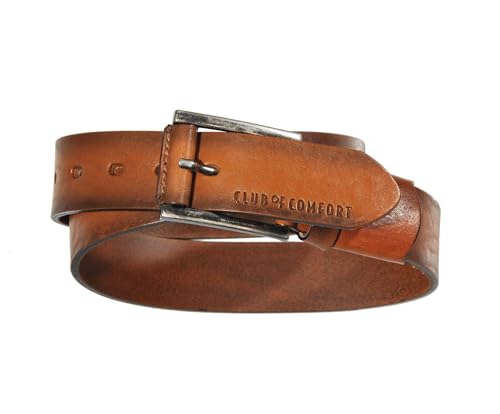 Club of Comfort - Herren Gürtel Leder a54 - braun Größe: 115