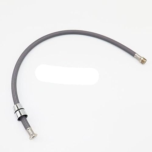 Flexible de robinet extractible en nylon tressé noir 60-150 cm pour évier de cuisine