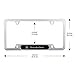 Wonderchef 2Pack Stainless Steel License Frame with for Mercedes-Benz,with Screw Caps Cover Set-Frosted Silver (for Mercedes-Benz)