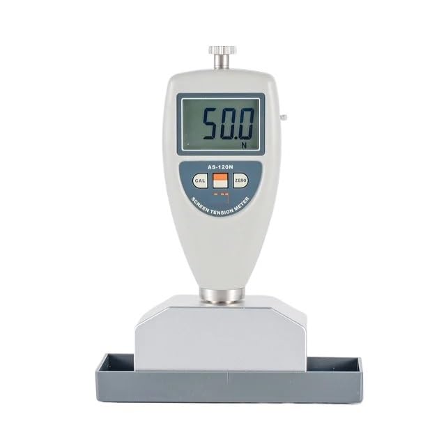 NURII Screen Tension Meter, AS-120N, High Precision 7N/cm~40 N/cm Screen Plate and Steel Mesh Elevator Wire Rope Digital Tension Tester