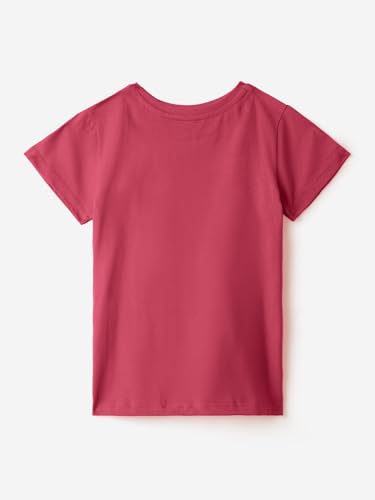 Image of The Souled Store Solid: Cotton Round Neck Half Sleeves Regular Fit Lightweight Comfortable Summer Tee for Kids 2-8 Years Girls T-Shirt