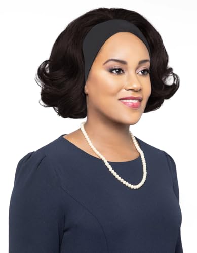 Foxy Silver Wigs Francesca Wig Color 2-12" Long Headband Curly