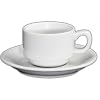 Holst Porzellan TC 008 FA1 Mokka/Espresso-set “Catering” 0,08 l met UTA 112, wit, 23,6 x 9,6 x 6,5 cm, 2 eenheden