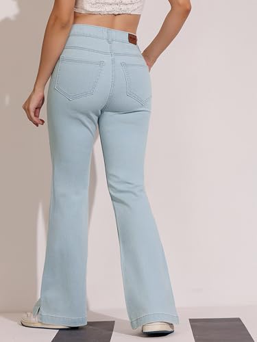 Image of Dolce Crudo Boot Cut High Rise Cropped Jeans for Women