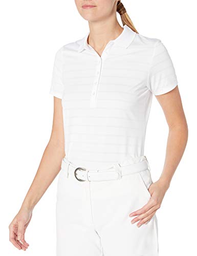 Consejos para Comprar Polos para Mujer de esta semana. 47 Callaway Playera Golf Manga Corta Cuello Abierto Tipo Polo para Mujer, Blanco, Pequeño
