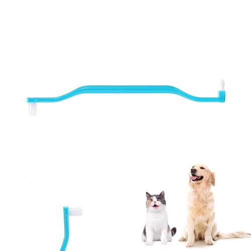 COOCOO BABY Dual Sided Cat Toothbrush Brush Cleaning Brush Dental Tools Cat Accessories Soft Toothbrush for Cats Round Kit with Toothpaste Function for Oral Care Teeth Cleaning Grooming Tool