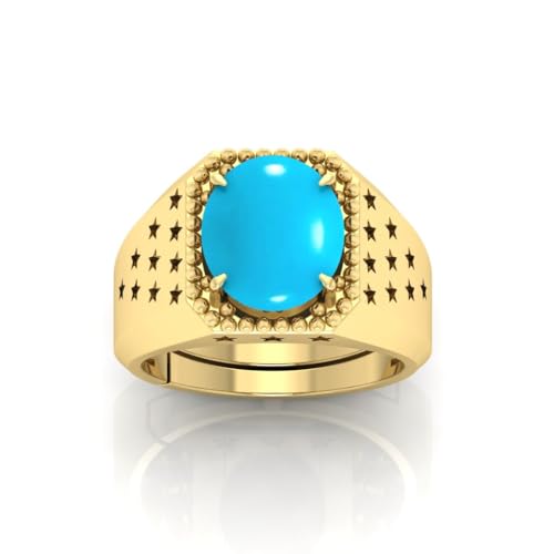 Bague turquoise réglable en argent sterling, le cadeau mixte idéal