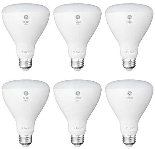 GE Relax 65-Watt EQ LED Br30 Soft White Dimmable Flood Light Bulb (6-Pack) by GE - Used condition - Image 2