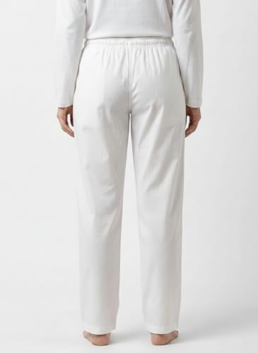 Image of Women's Cotton Linen Solid Lounge Bottom Plus Size Pant Pyjamas for Women Sleepwear Regular Fit Casual Trousers