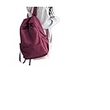 HYC00 Mochila Escolar Adolescente Chica Niña Mochilas Escolares Mujer Hombre Mochila Universidad Instituto Impermeable Mochilas Portatil 14 Pulgadas School Backpack Escolar Viaje Trabajo, Vino Tinto