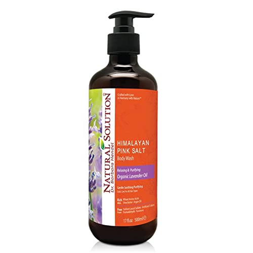 NATURAL SOLUTION Pink Salt Body Wash, Relax & Purifying Body Wash with Organic Lavender Oil - 500 ml by Natural Solution - Used condition - US$9.26