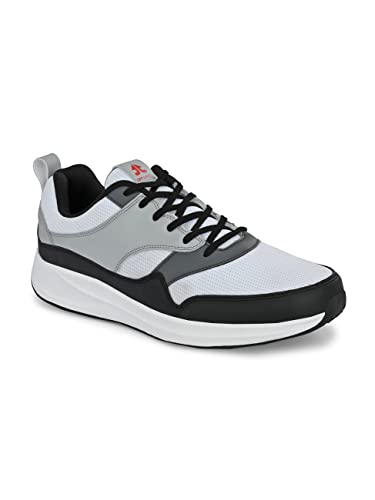 OFF LIMITS Men STUSSYY B&T Running Shoe, White/Black/Grey, 13