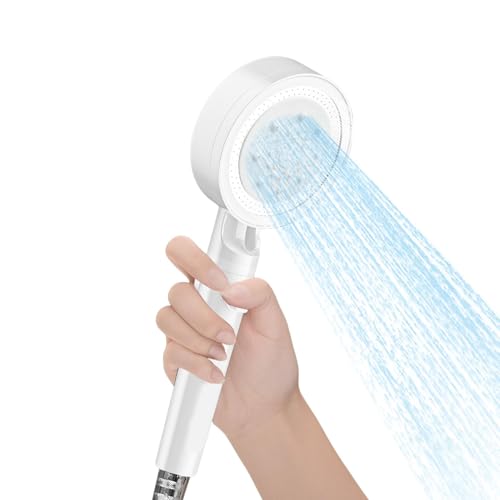 Cabezal de ducha de mano, cabezal de ducha de alta presión ajustable filtrado Ducha de lluvia - Cabezal de ducha resistente a la oxidación con 5 modos, cabezal de ducha con filtro para el hogar, baño