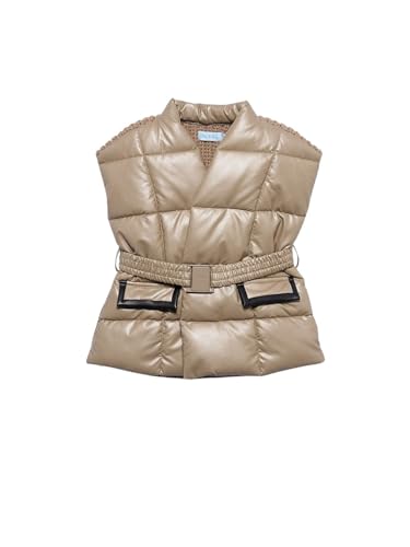 Abel & Lula Padded Vest for Girls Oat