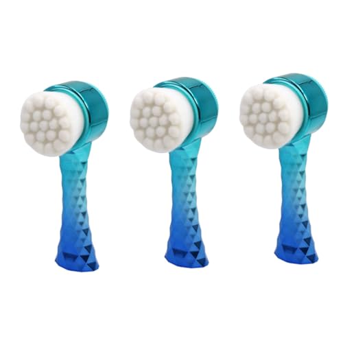 Brosse nettoyante manuelle visage DOITOOL 3 pièces bleu dégradé