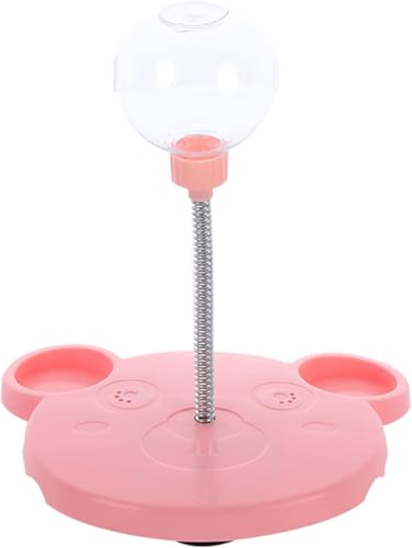 猫 おもちゃ 一人遊び 新設計 餌漏れ ボール 知育玩具 給餌おもちゃ 早食い防止 留守番 おもちゃ ストレス解消 ねこ 運動不足解消 ネコ おもちゃ 吸盤式 安定吸着 簡単移動 猫 遊び道具 用品 人気 猫のおもちゃ (ピンク)