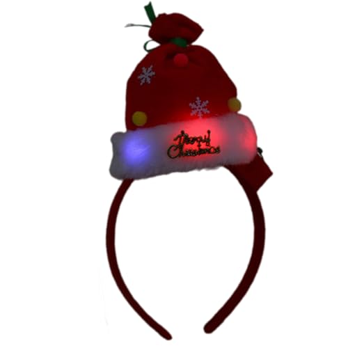 MALSSE Diadema LED de Navidad para todas las edades, accesorios para fiestas, festivales, diademas, accesorios para disfraz de temporada